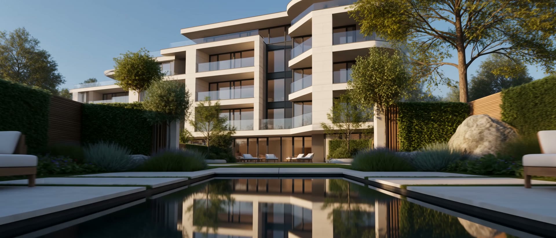 Crown Estate Immobilien · Premium-Mehrfamilienhaus im Neubau, Württemberger Weinregion zur Blauen Stunde